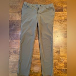LULULEMON SLIMFIT ABC Pant. 33” waist, 32” length. Artifact color